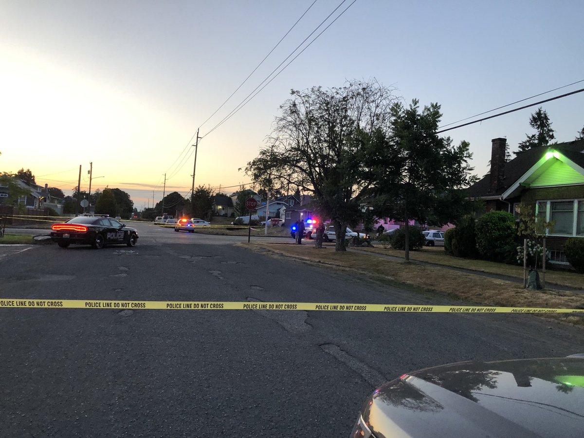 Scene of a shooting this morning in Tacoma  on M Street & 37th