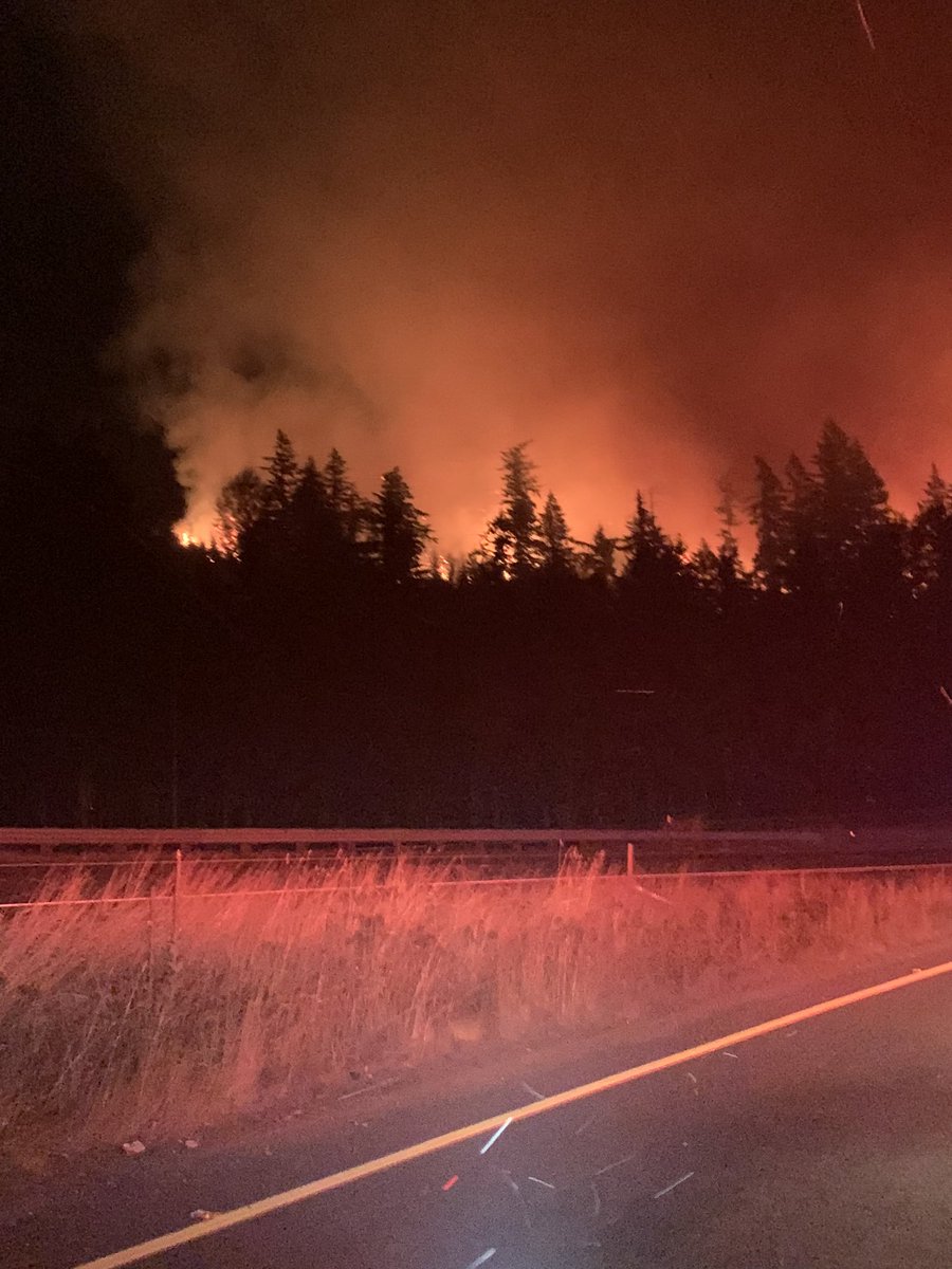 Fire Threatening Homes In Bonney Lake Has Tripled In Size Since Last Night Aerials Of The 