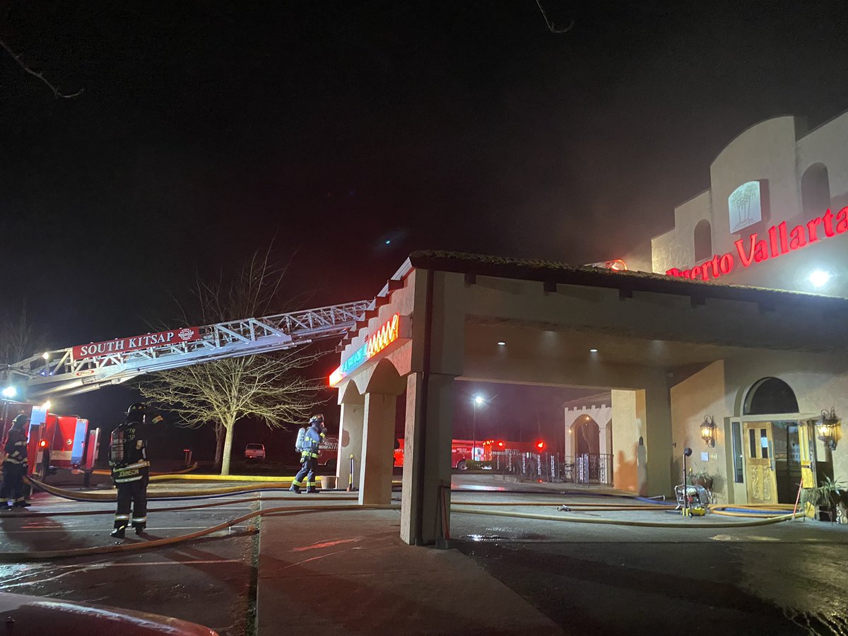 Units currently onscene of Commercial Structure Fire at Puerto Vallarta Restaurant.  Initial companies with an aggressive offensive attack limited the fire to the kitchen area. Fire is now out at this time.  Crews remaining onscene for mop-up