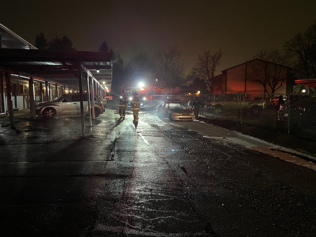 Tacoma Police are investigating a fire in a carport at an apartment complex. Might be related to 13 arson fires that started happening yesterday