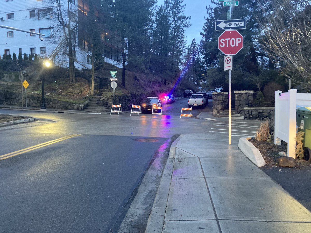 7th and Monroe. An Officer just told that there was a shooting and they're conducting an investigation. Trucks just moved in to set up a barricade. Traffic will be blocked off for quite some time