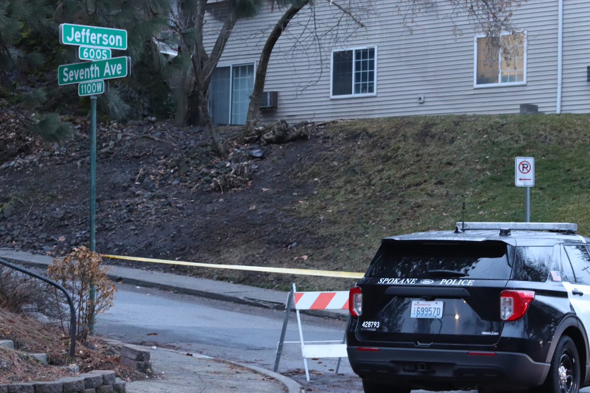 Spokane Police have responded to a shooting on the lower South Hill on 7th Ave. between Monroe and Jefferson.   Police say this is not a random shooting and the suspect is still at large.