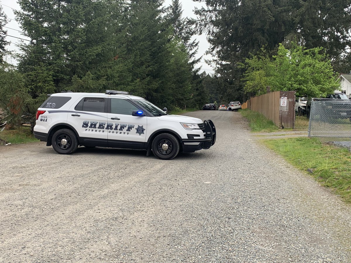 Here's some pics from the scene of a shooting near Frederickson.   