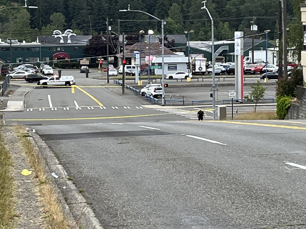 Shooting investigation 47th & So. Puget Sound. Crime scene covers several blocks