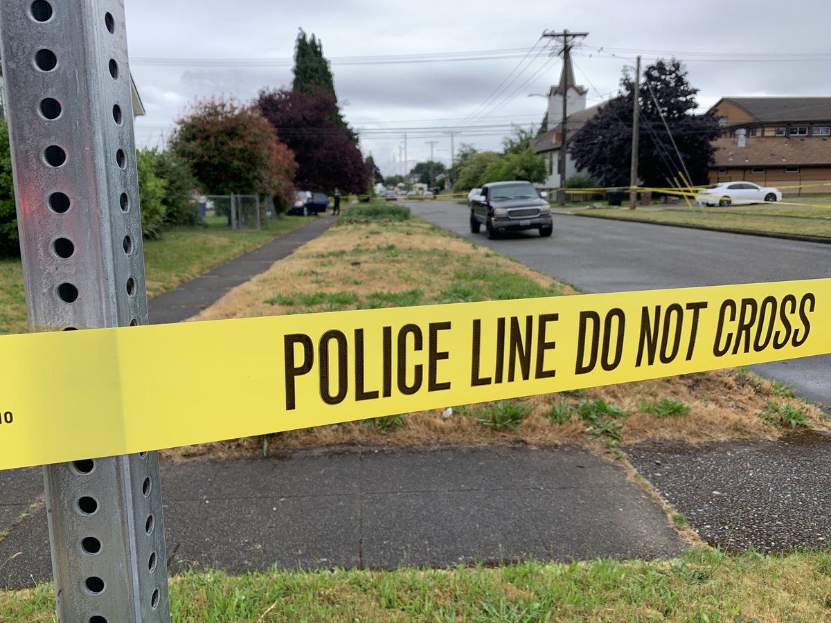 Tacoma: TPD is at the scene of a shooting on 21st between Ainsworth and Cushman. There's a vehicle (3rd pic, slightly obscured by bushes on the left) with a bullet hole in the drivers side window.  