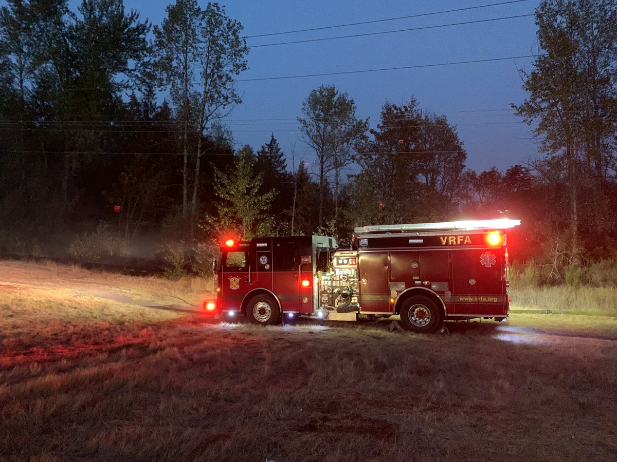 Along with Puget Sound Fire are on location of a brush fire at the end of Stuck River Dr. The fire  is contained and we are putting out hot spots