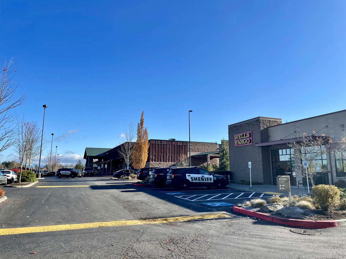 Wells Fargo on Novelty Hill Road in King County where the Sheriff's Office says there was a bank robbery at gunpoint.   The Sheriff's Office and FBI are investigating.