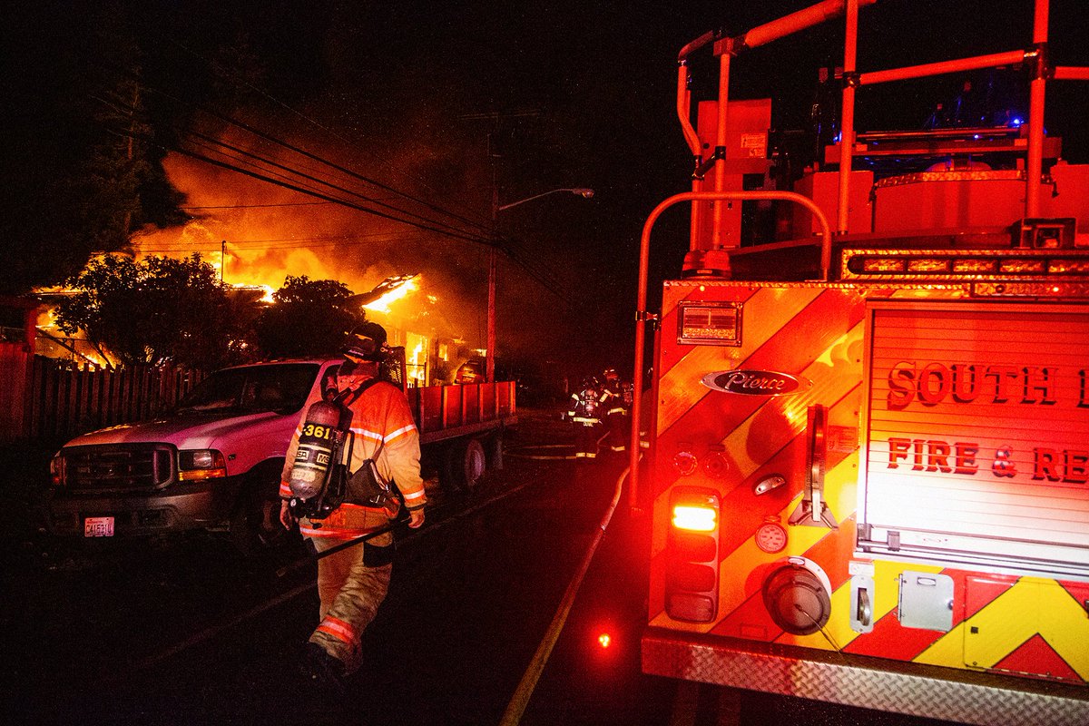 Pictures from the residential fire on Auburn's west hill tonight