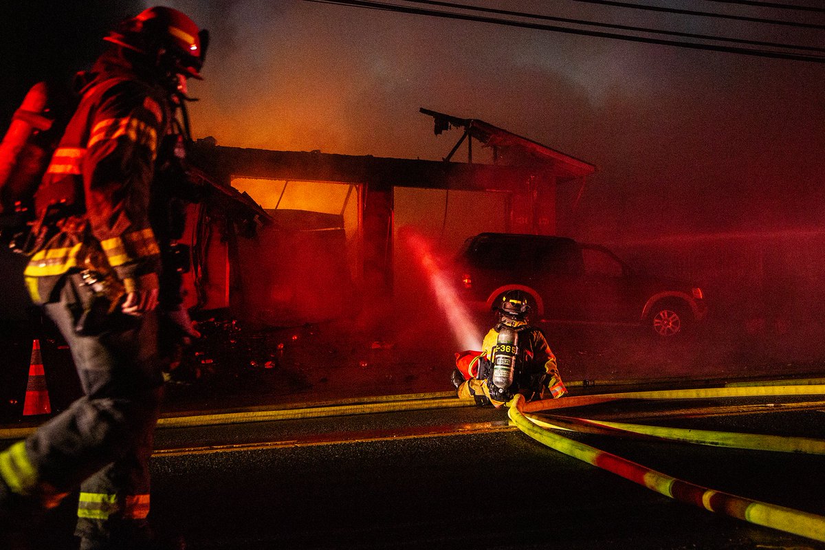 Pictures from the residential fire on Auburn's west hill tonight