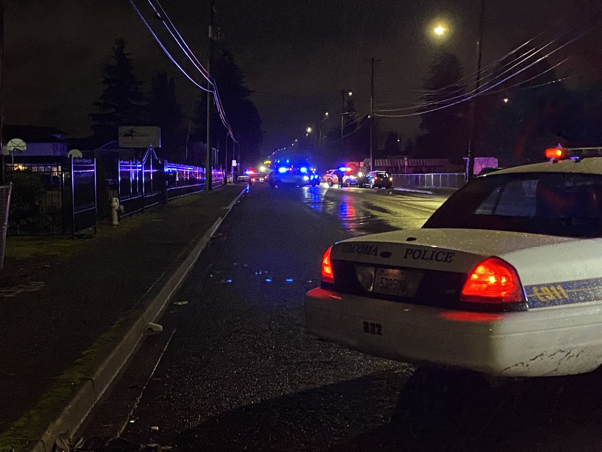 Scene of a shooting investigation in central Tacoma.