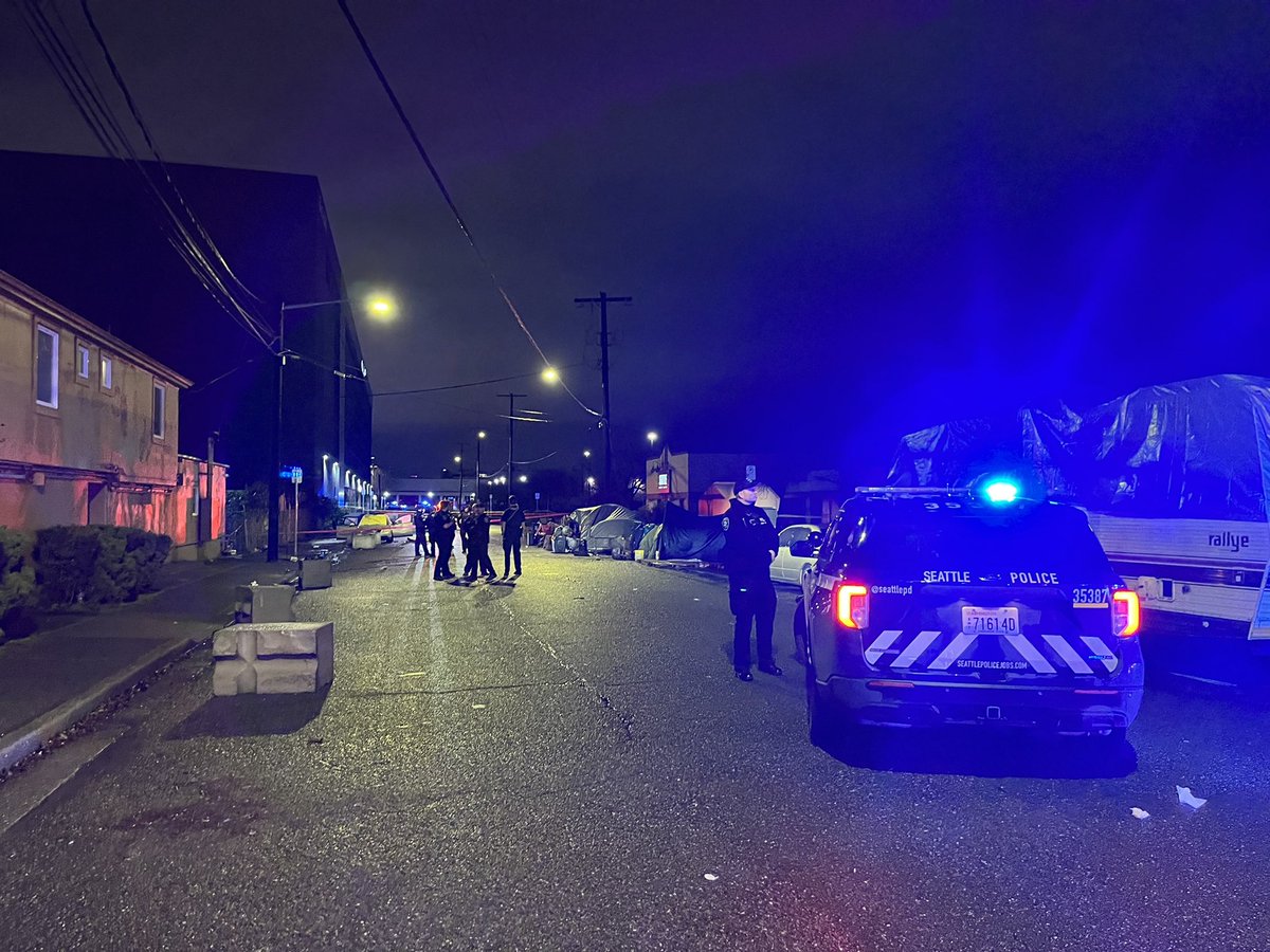 Seattle PD at a fatal shooting at 5th and Michigan
