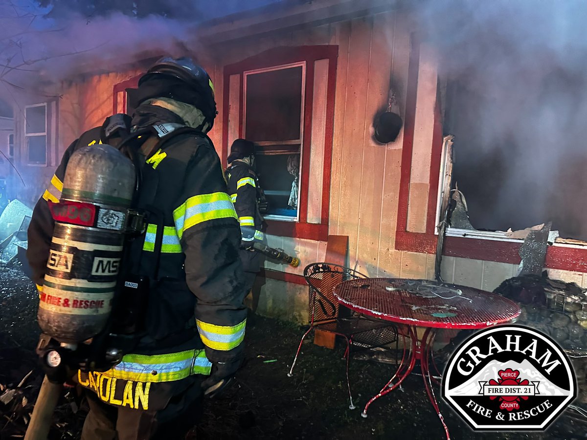 Graham Fire crews are on scene of a residential fire in the 15000 block of 230th St E in Graham. Please avoid the area as crews work to extinguish the fire