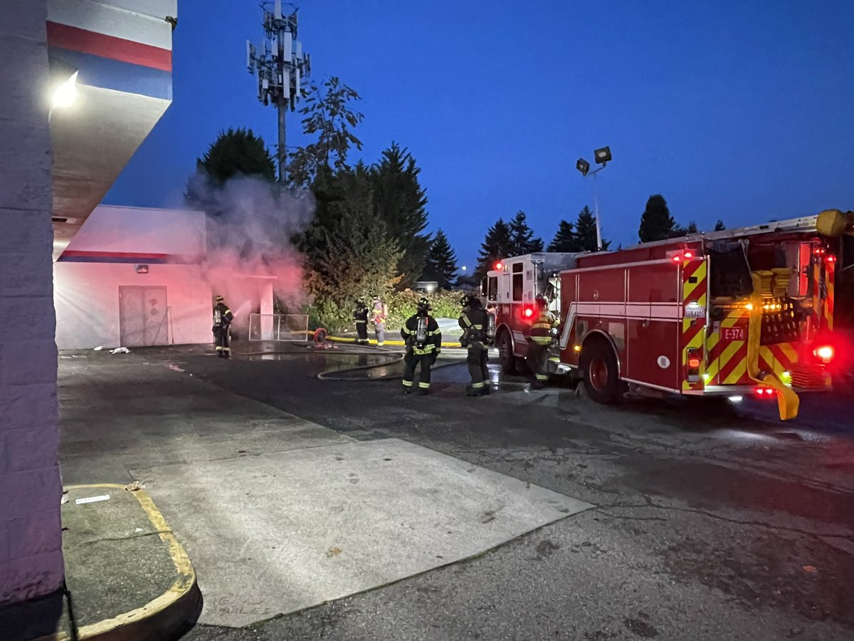 Puget Sound Fire responded to a commercial fire in the 10600 block of SE 240th Street. Firefighters found a shed, filled with tires, on fire. Firefighters extinguished the fire in approximately 30 minutes