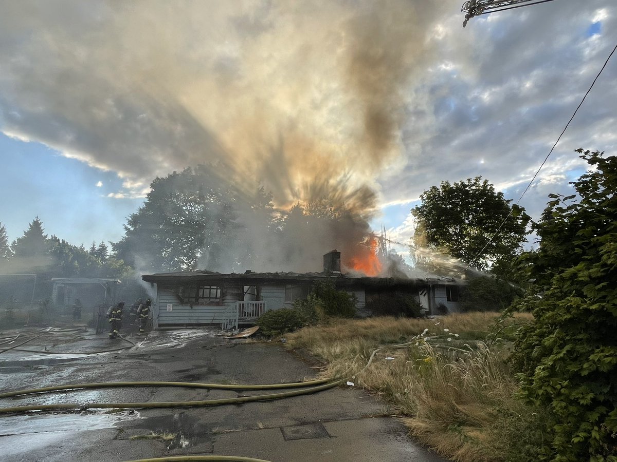 Puget Sound Fire is on location of a residential fire in the 26000 block of 116 Avenue SE