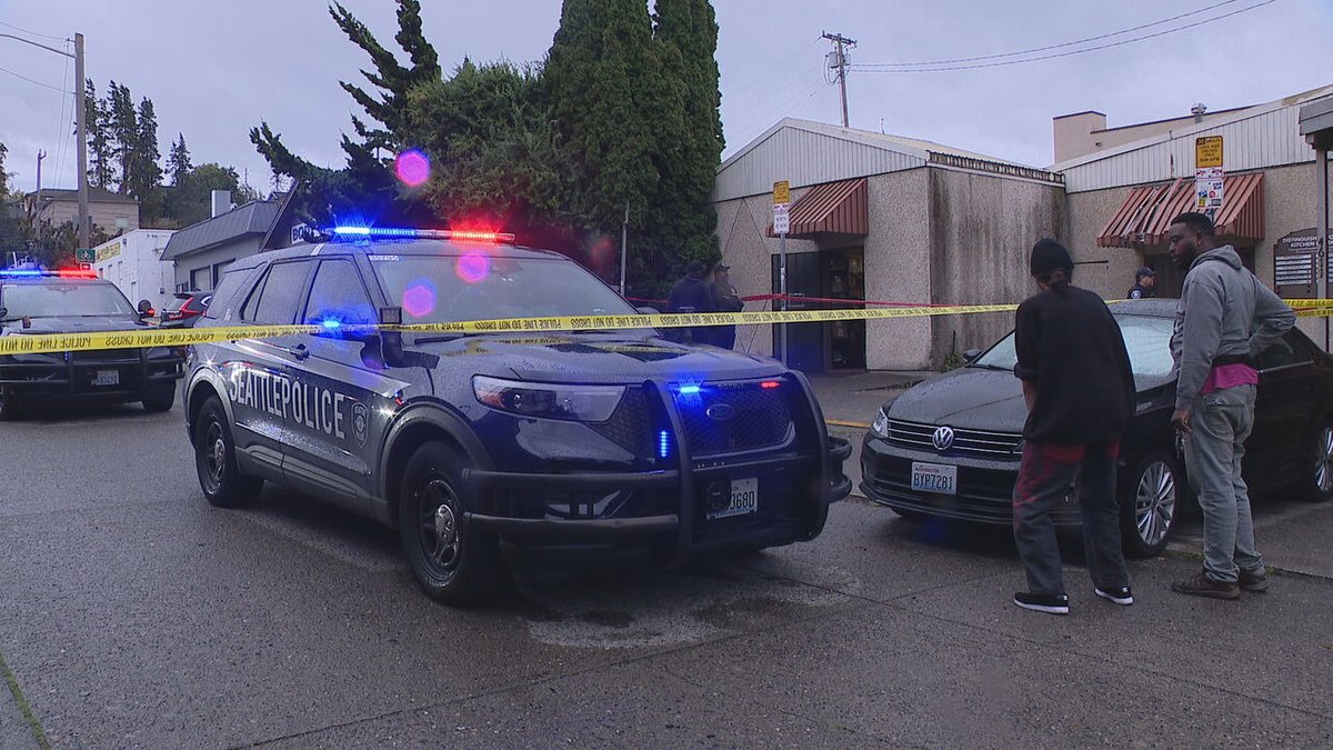 Homicide detectives are trying to locate a suspect who shot and killed an employee inside a commissary kitchen in West Seattle