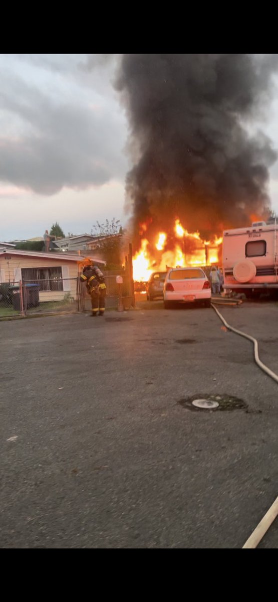 Puget Sound Fire, Mountain View Fire & Rescue, Renton RFA responded to a residential fire in the 27400 block of 220 Place SE