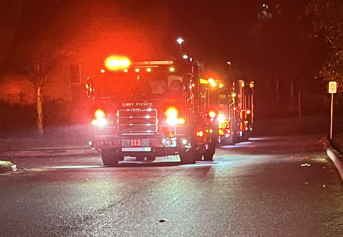 Large response was dispatched to a commercial structure fire at Bonney Lake High School. East Pierce firefighters arrived to find an exterior wall to the gymnasium on fire.