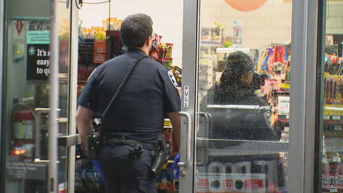 A Seattle gas station employee shot a man during an altercation tonight. The employee told investigators he found a man and a woman doing drugs in a car before the shooting