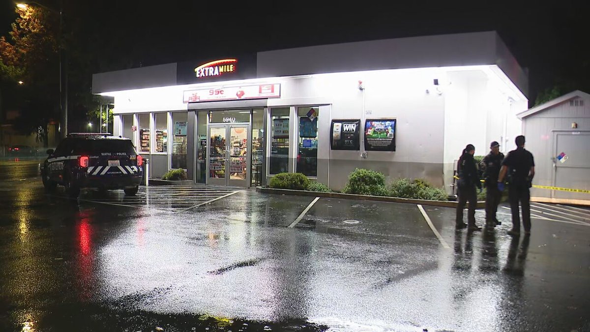 A Seattle gas station employee shot a man during an altercation tonight. The employee told investigators he found a man and a woman doing drugs in a car before the shooting