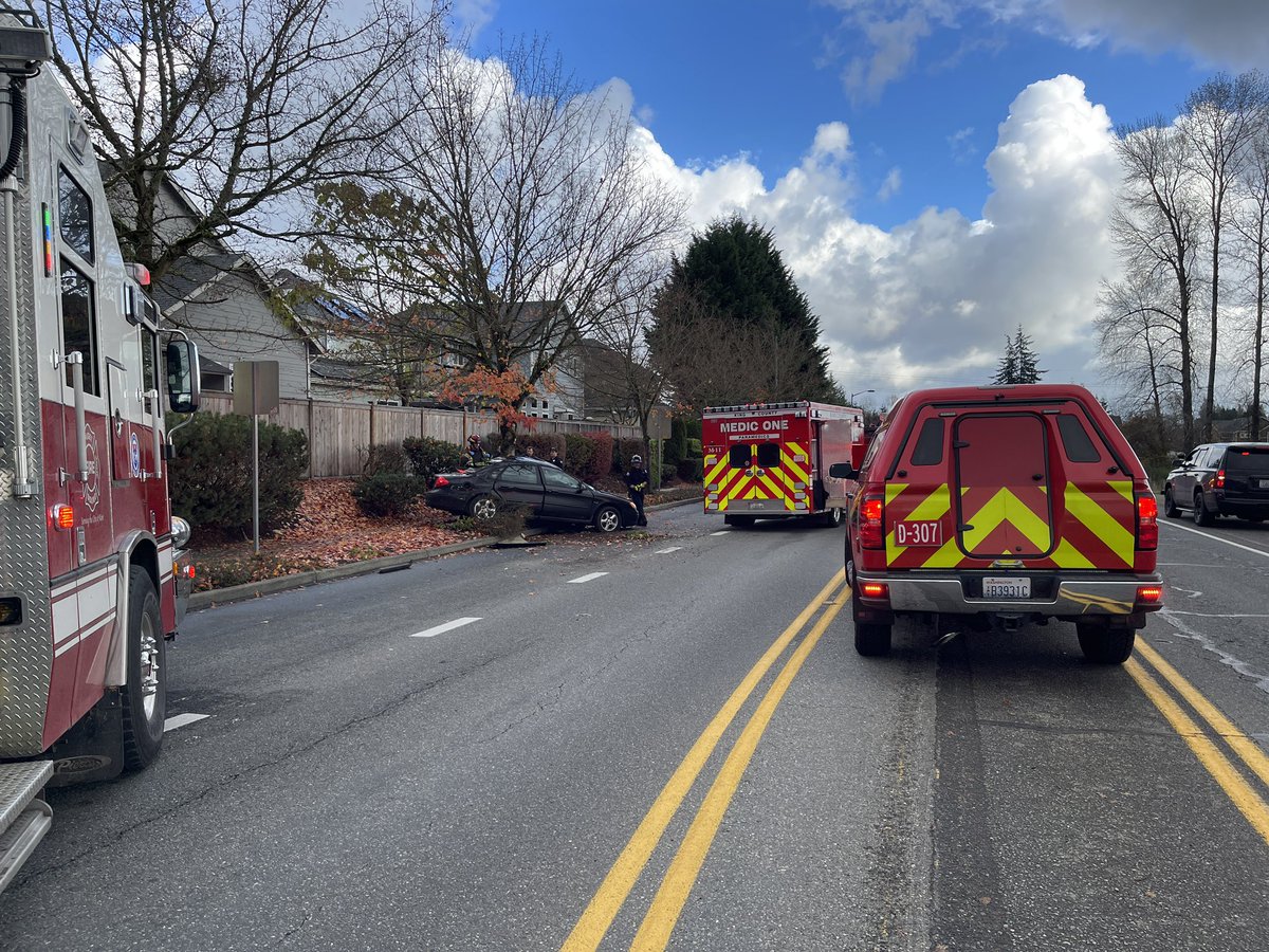 Puget Sound Fire and @KingCoMedicOne on location of a serious injury accident in the 15600 block of SE 256th Street. Westbound SE 256th Street is closed