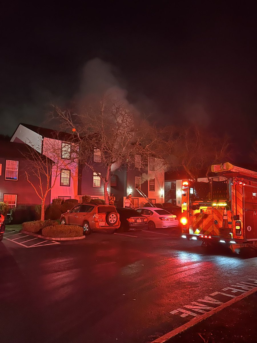 Puget Sound Fire responded to an apartment fire in the 6100 block of South 239th Street. Firefighters arrived and found smoke coming from the door of one apartment. Firefighters extinguished the fire in approximately 20 minutes