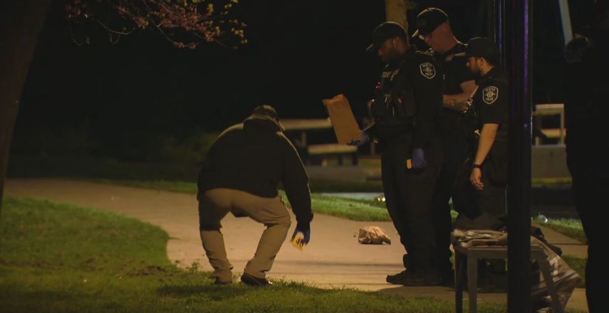 An 8-year-old girl and a 76-year-old woman were injured in a drive-by shooting at a south Seattle park tonight