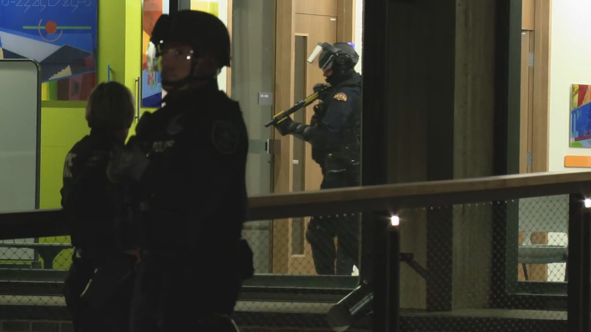 Police have entered the occupied engineering building