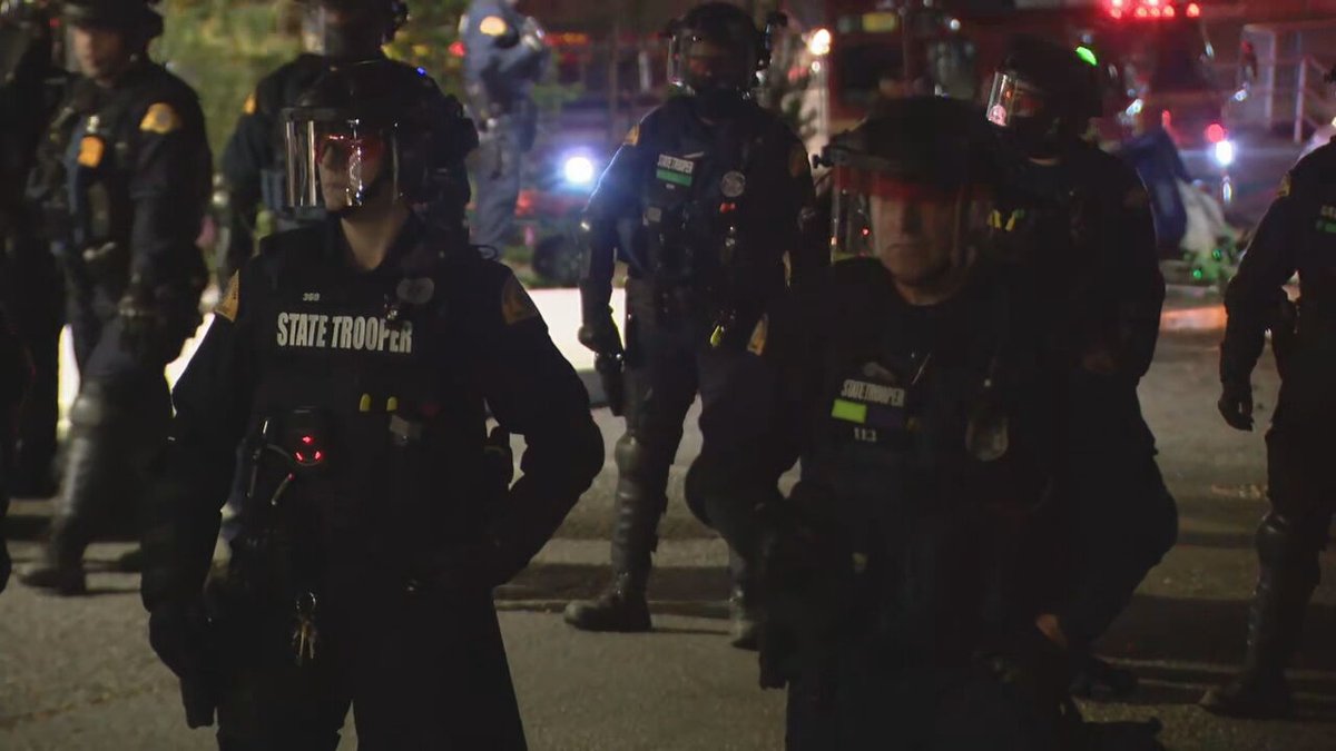 Mobile Field Force team has moved closer to the protest. Dispersal orders have been given