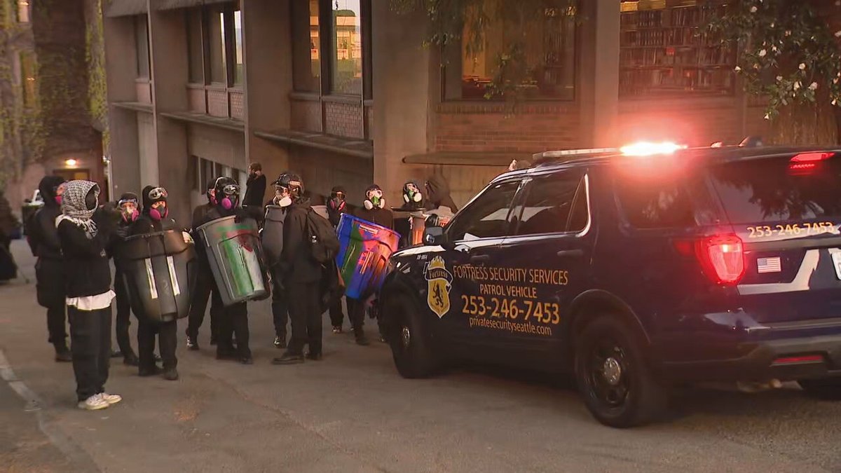 Demonstrators have taken over a building on the University of Washington campus demanding divestment from Boeing