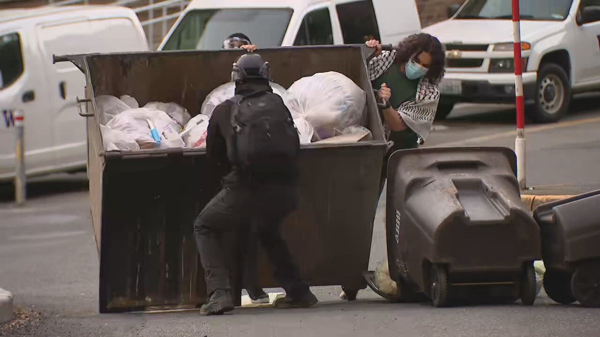 Demonstrators have taken over a building on the University of Washington campus demanding divestment from Boeing