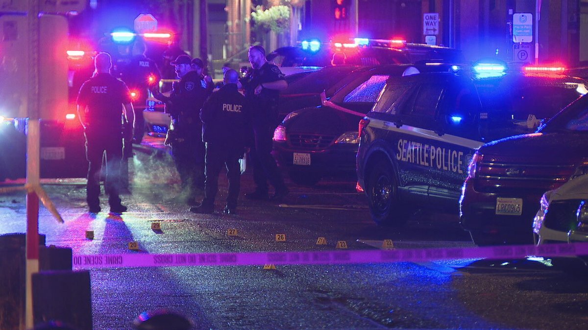3 people were shot and killed during a fight outside a Pioneer Square nightclub this morning. A 4th victim is at Harborview Medical Center. It happened at 1:00 a.m. at 100 South Washington  Street. The victims are two men and one woman. No arrests yet