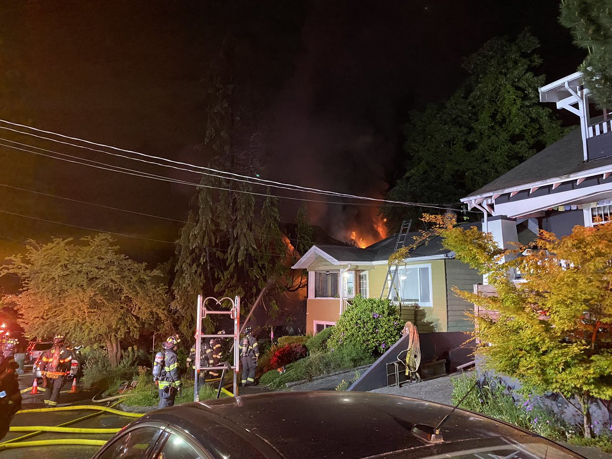 3800 block of Sunnyside Ave. N: flames are through the roof. Crews evacuated the building due to concerns of the roof collapsing. The patient was transported to a hospital in critical condition