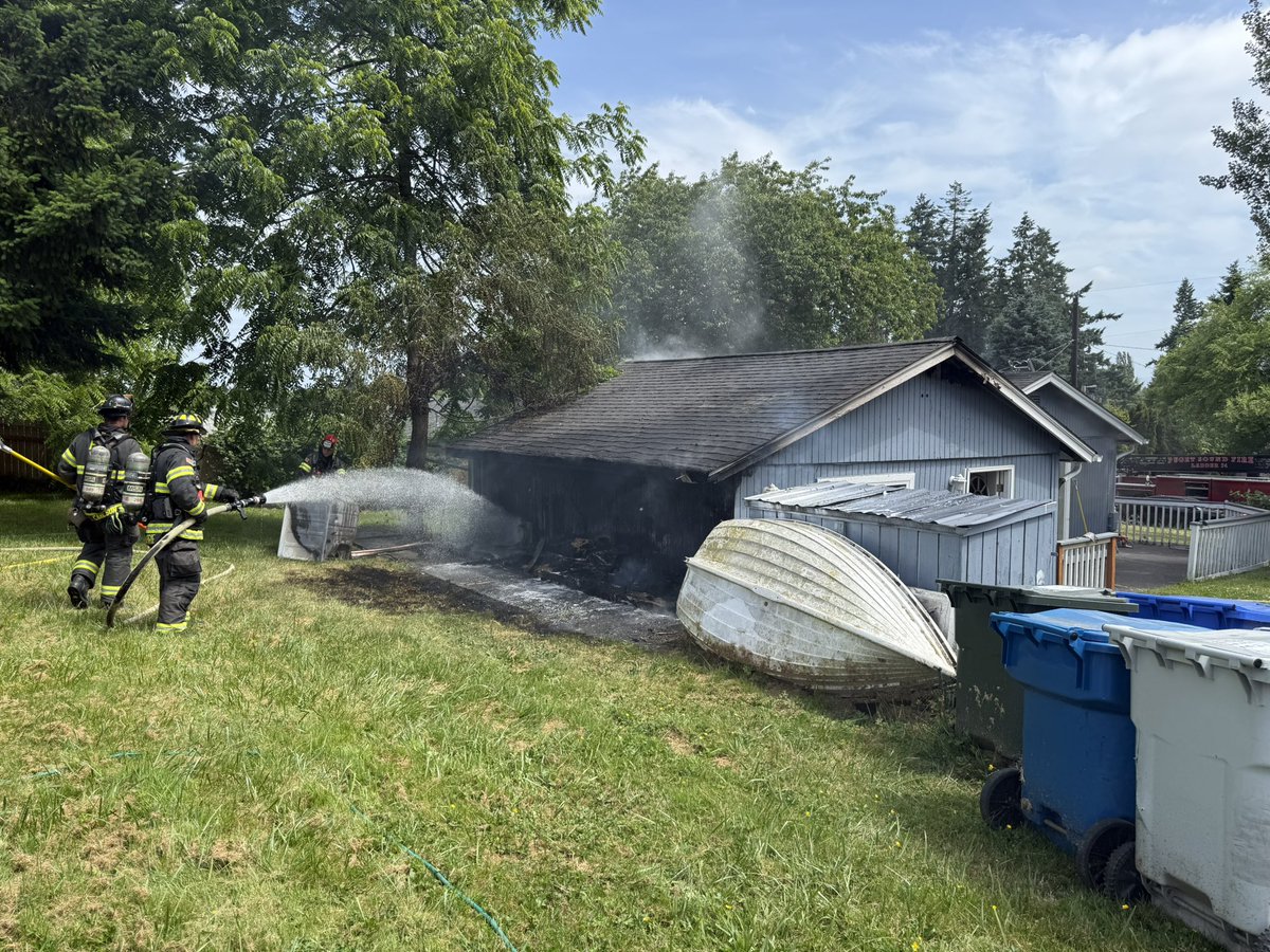 Puget Sound Fire responded to a residential fire in the 27200 block of 121st Avenue SE. Firefighters arrived and found an exterior fire that had extended into the attic space