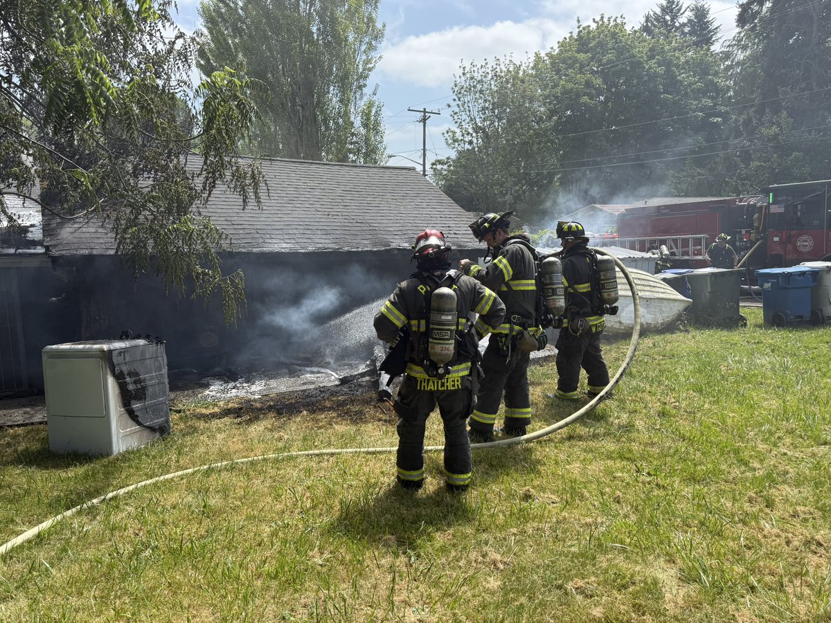 Puget Sound Fire responded to a residential fire in the 27200 block of 121st Avenue SE. Firefighters arrived and found an exterior fire that had extended into the attic space