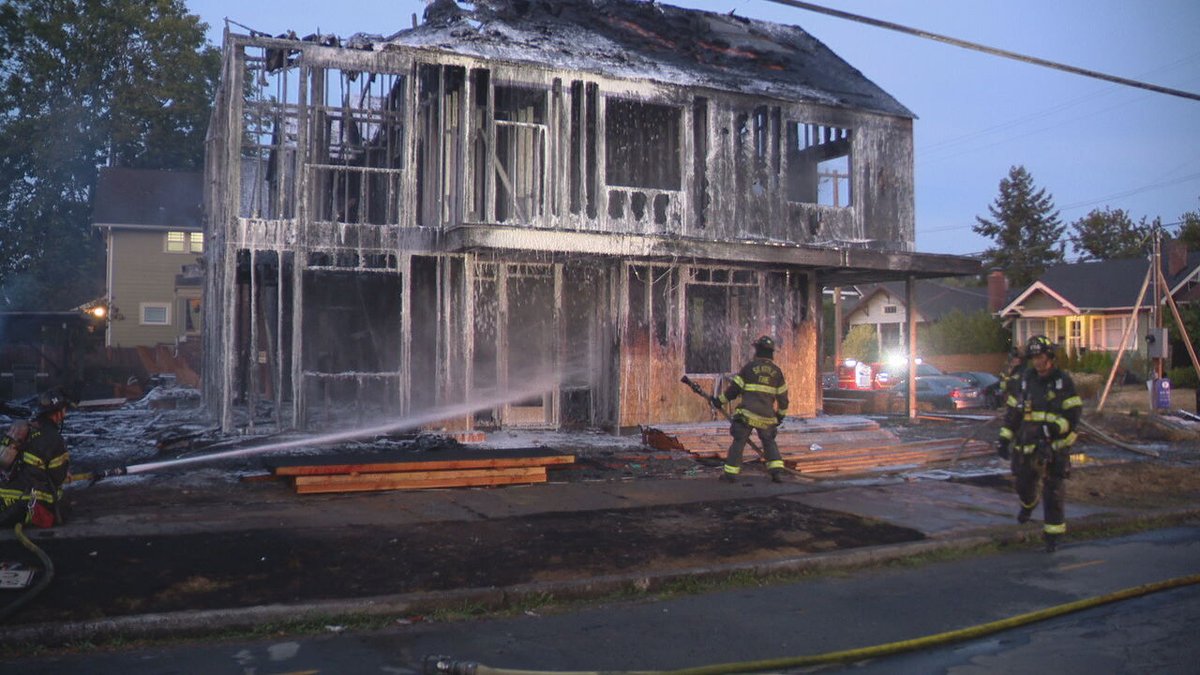 Two early morning fires in south Seattle have been ruled arson. The first completely destroyed a funeral home that has been in service since the early 1900's