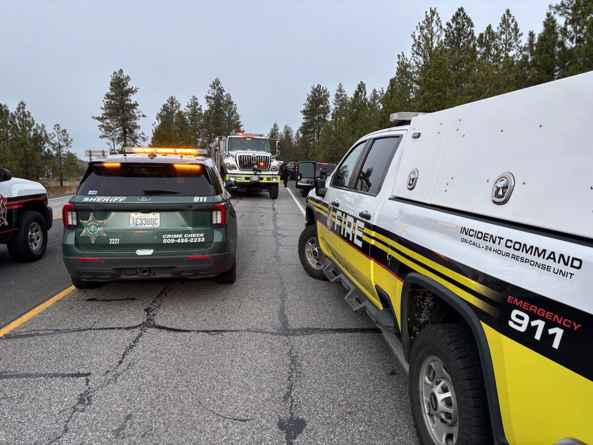 Washington State Patrol is responding to a deadly two-car crash on Highway 904 about four miles north of Cheney