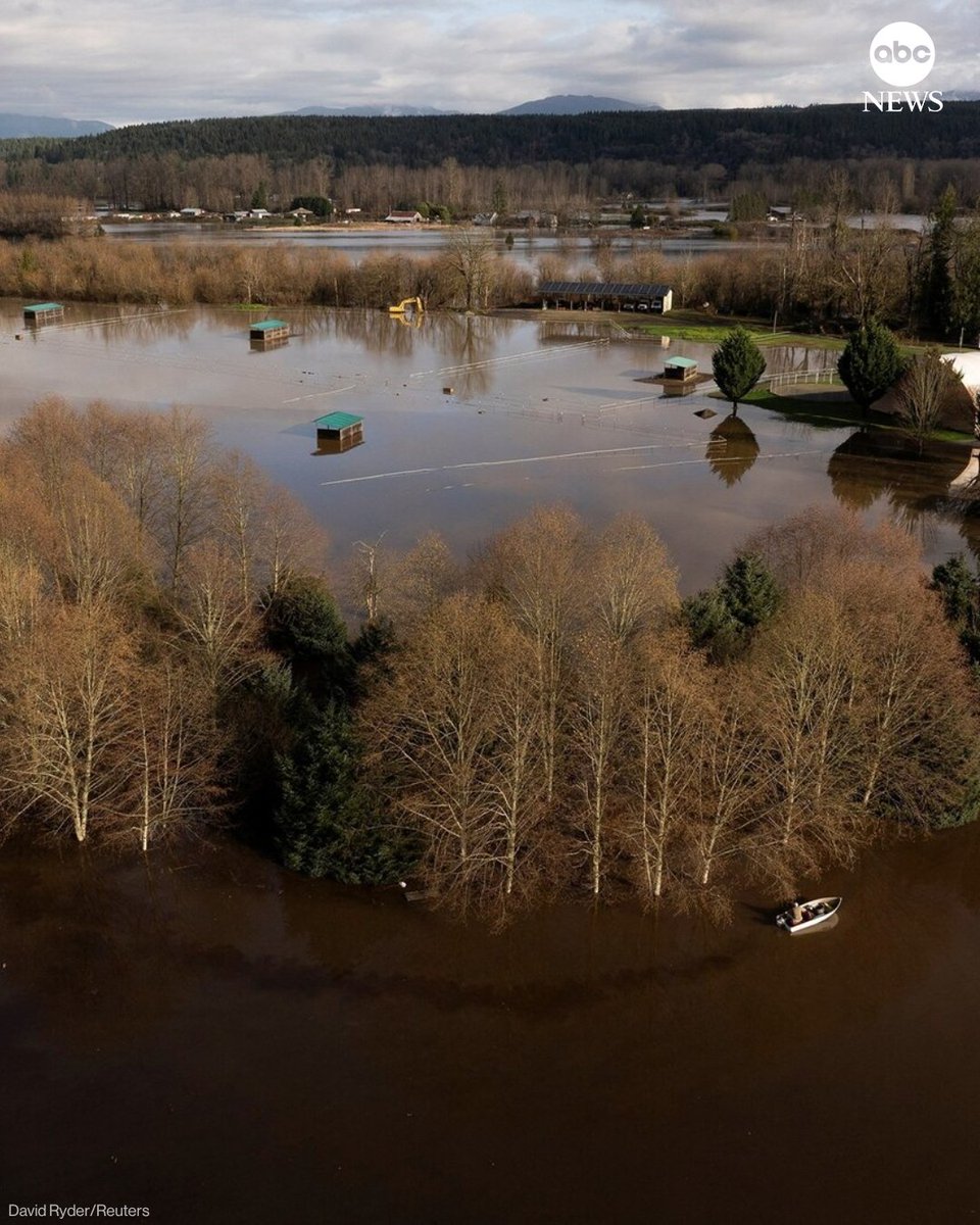 Up to 100,000 people in Washington state could be ordered to evacuate amid a threat of catastrophic flooding from an atmospheric river event, officials said