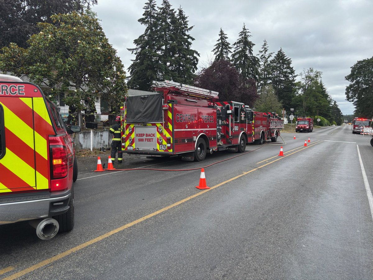 Crews responded to a house fire in the 11500 block of Ainsworth Ave S in the Parkland area at approximately 9:45 AM this morning. Upon arrival, firefighters found a working fire and deployed hoselines for an offensive fire attack.  